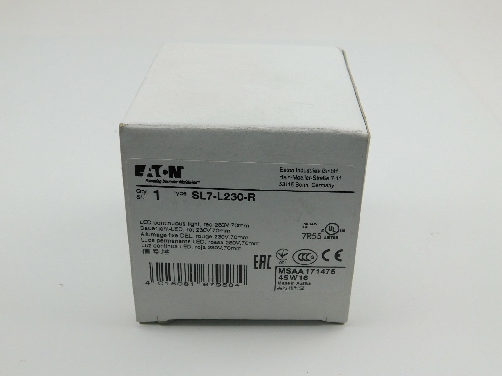 EATON SL7-L230-R LED ROT 230 V, 70 MM