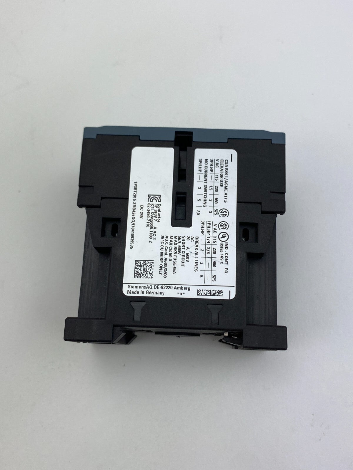 SIEMENS SIRIUS 3RT2015-2BB42 DC24V