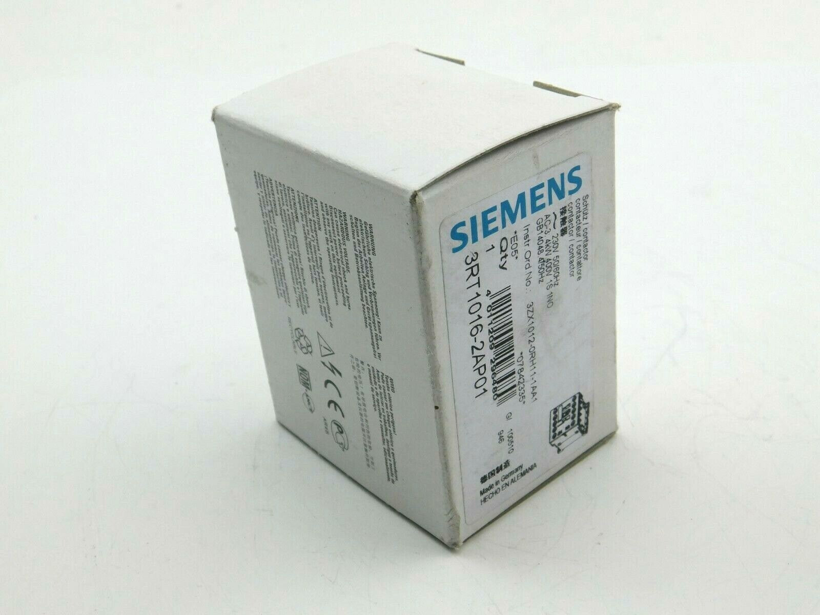 SIEMENS SCHÜTZ 3RT1016-2P01