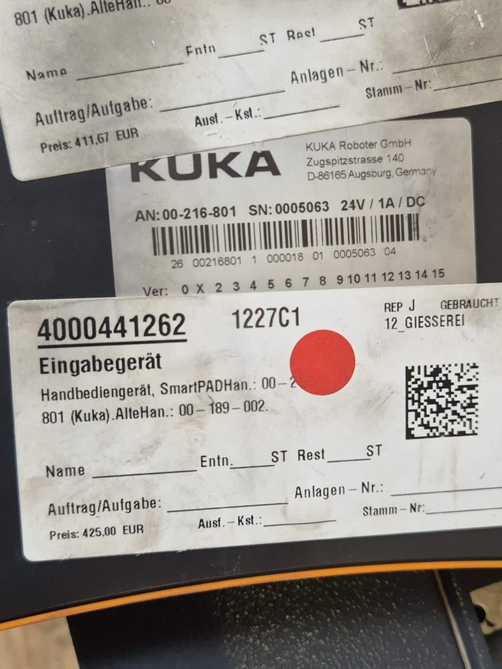 KUKA Roboter Komplett KR 10 R1100 sixx  VKR C4 compact Bedienpanel 00-216-801