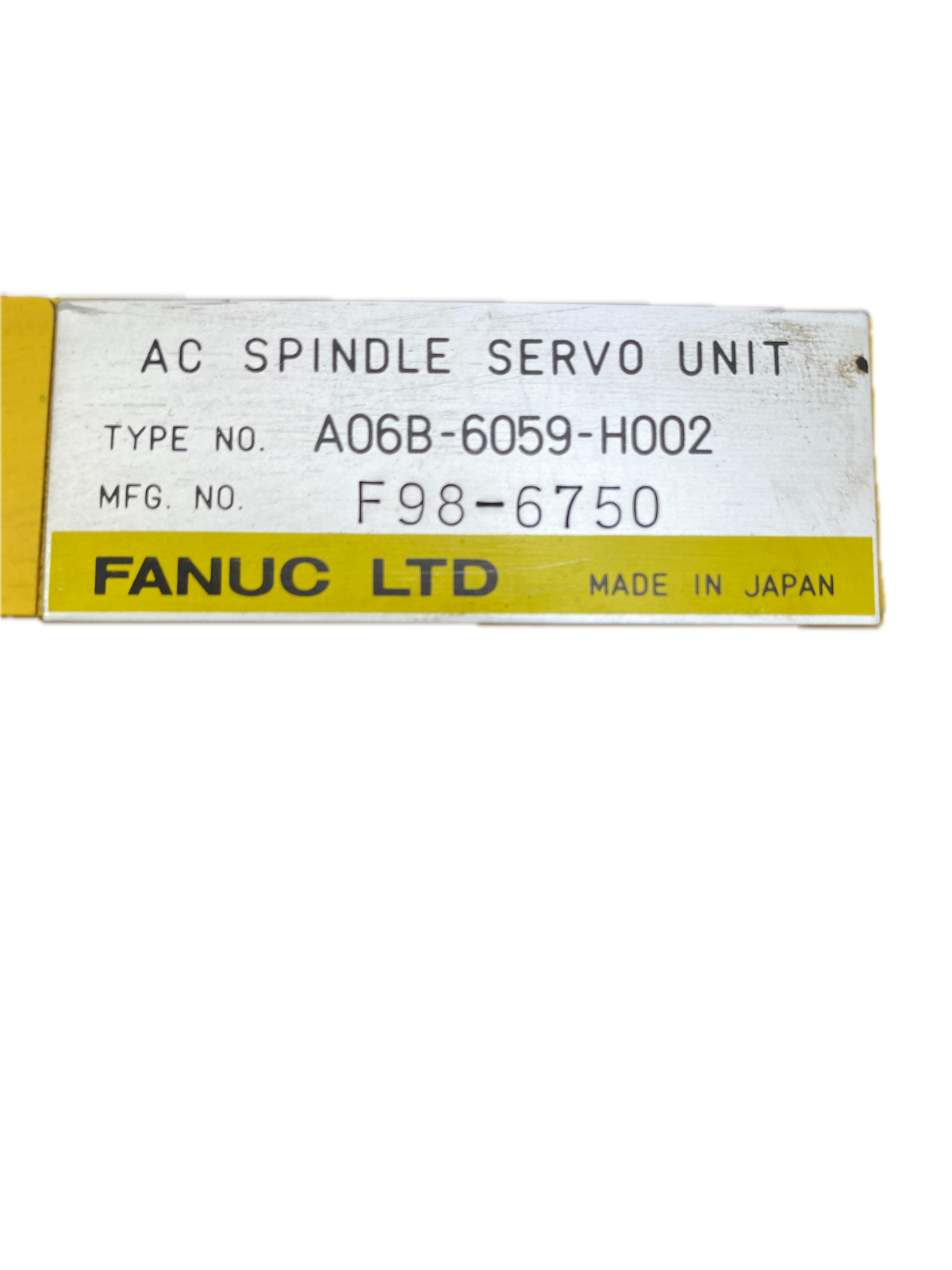 Gehäuse Fanuc  TYPE NO. A06B-6059-H002