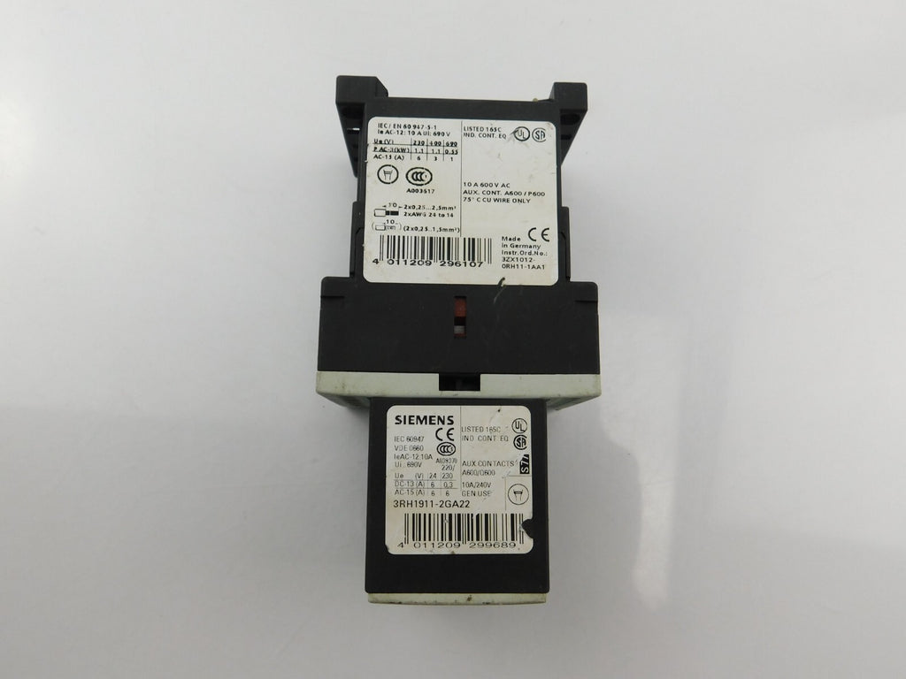 SIEMENS 0RH11-1AA1 3RH1911-2GA22