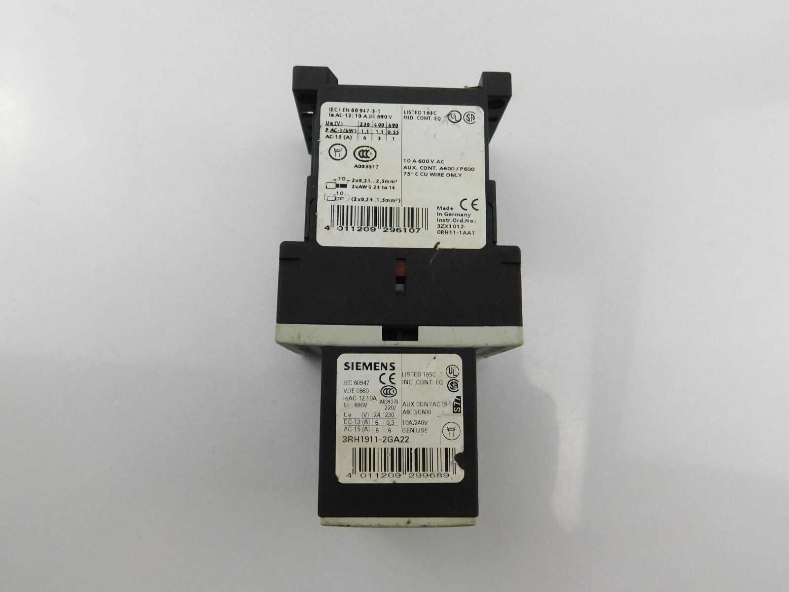 SIEMENS 0RH11-1AA1 3RH1911-2GA22