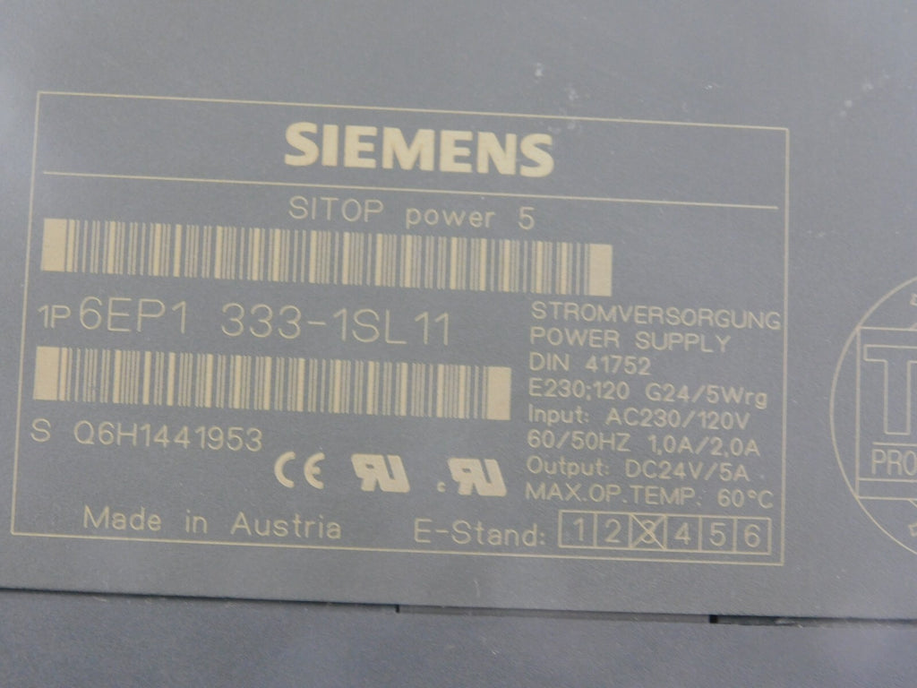 SIEMENS SITOP POWER 5 6EP1333-1SL11