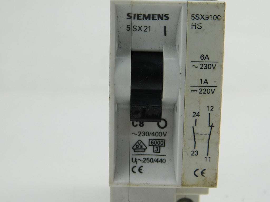 SIEMENS 5 SX21 230V 6A Leitungsschutzschalter ** 5 Stück **
