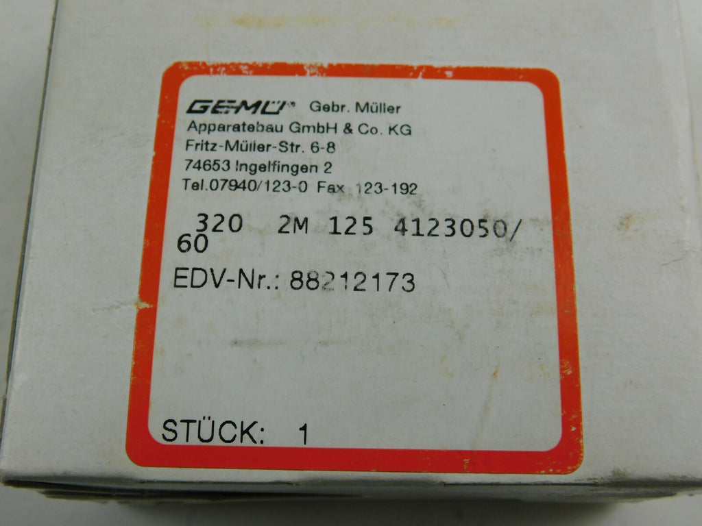 Gemü 320 2M 125 4123050/60  Typ 320-1 