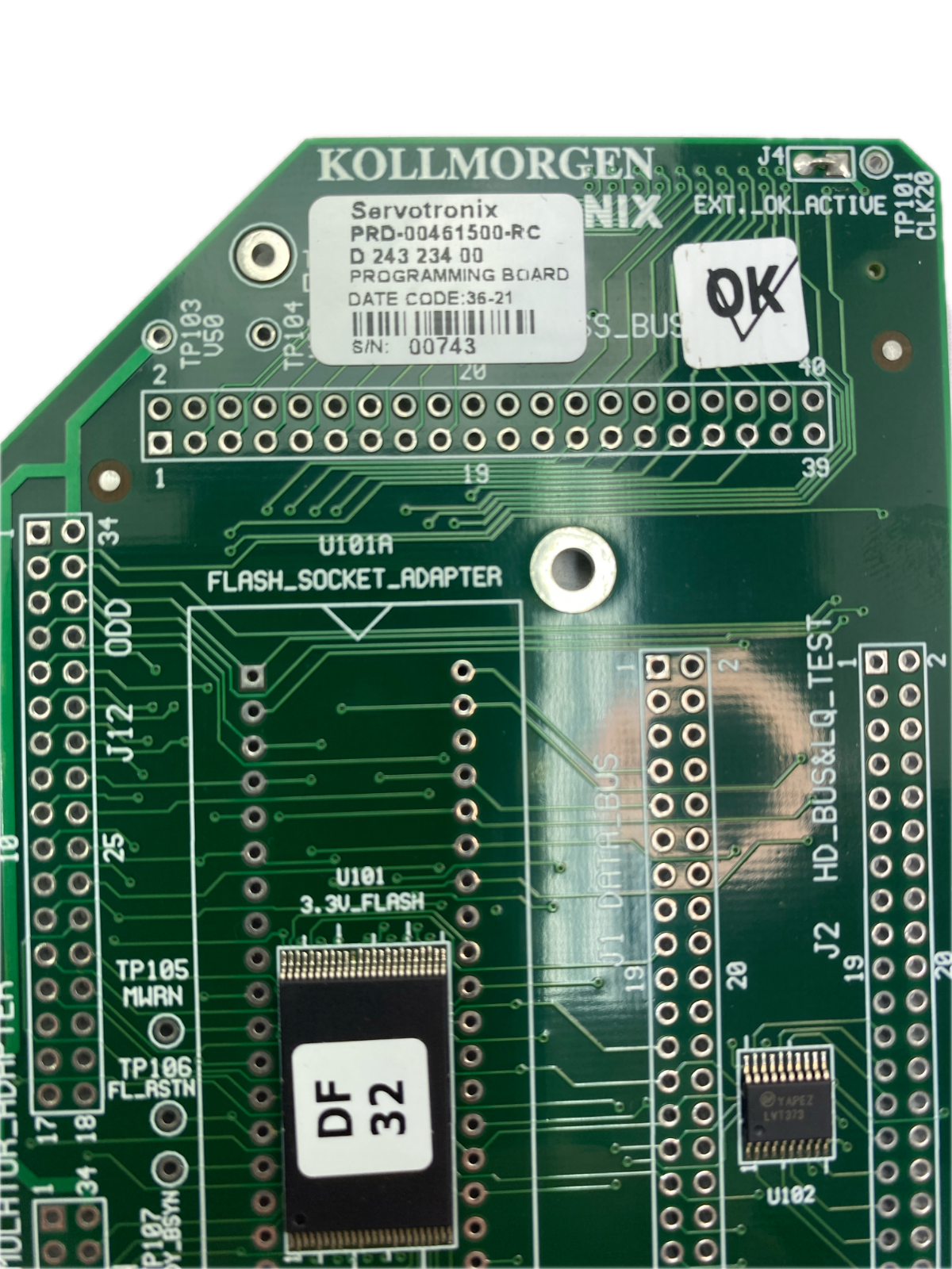 KOLLMORGEN Servotronix PRD-00461500-RC D 243 234 00 PROGRAMMING BOARD
