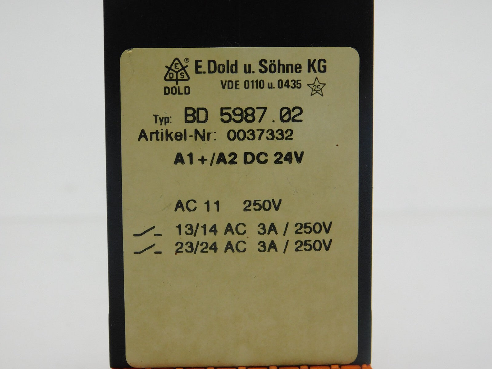 E.Dold u.SöHNE BD 5987.02 0037332 A1+A2 DC 24V