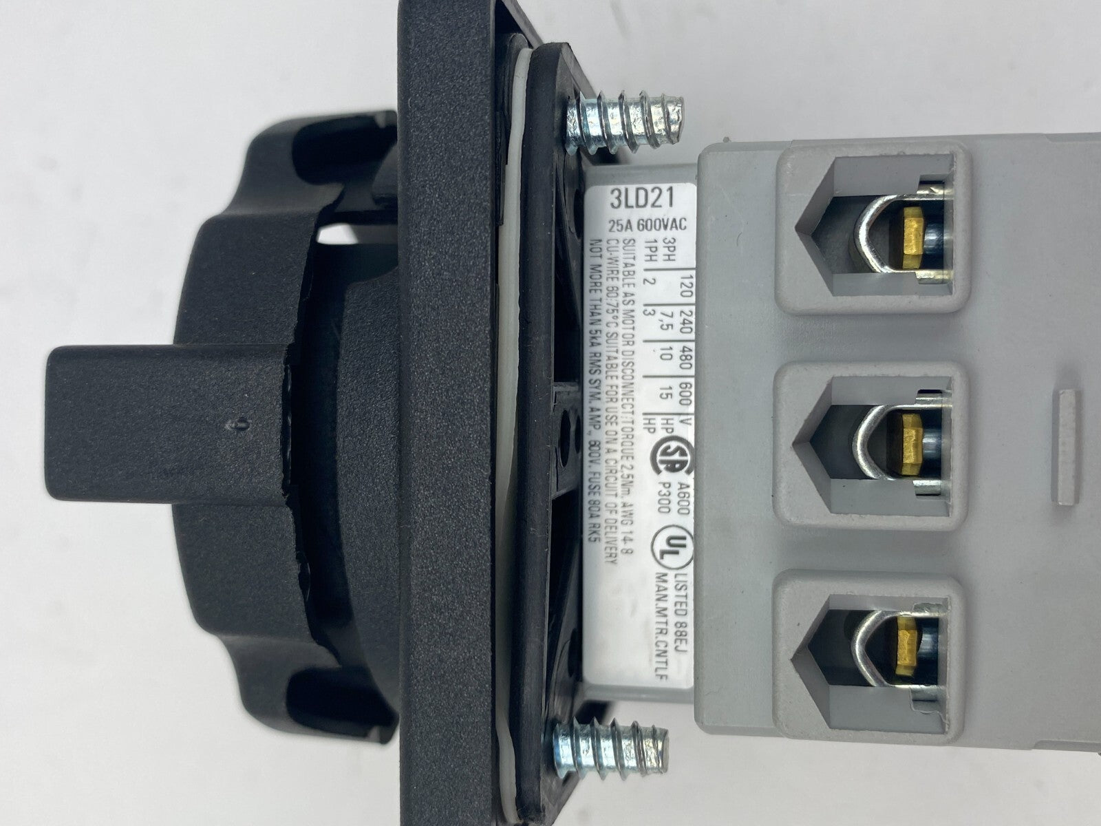 SIEMENS 3LD21 25A 600VAC