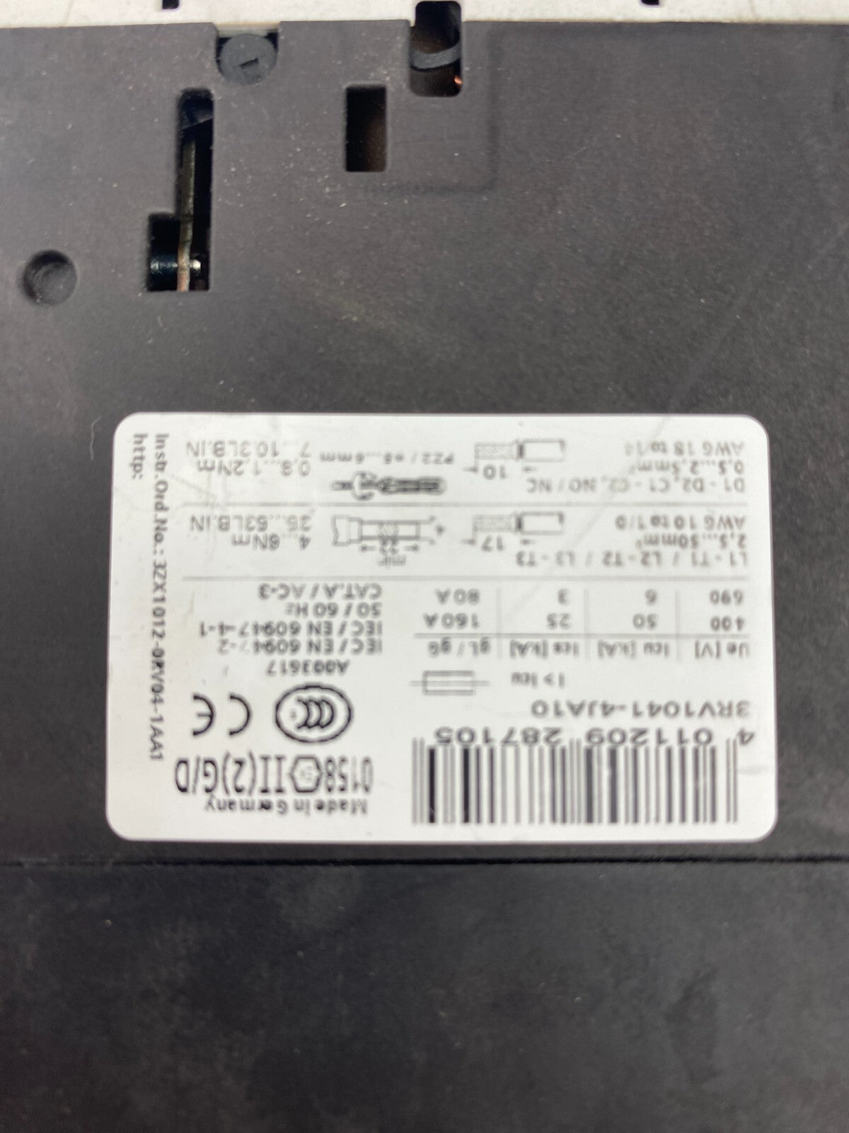 SIEMENS SIRIUS 3RV1041-4JA10
