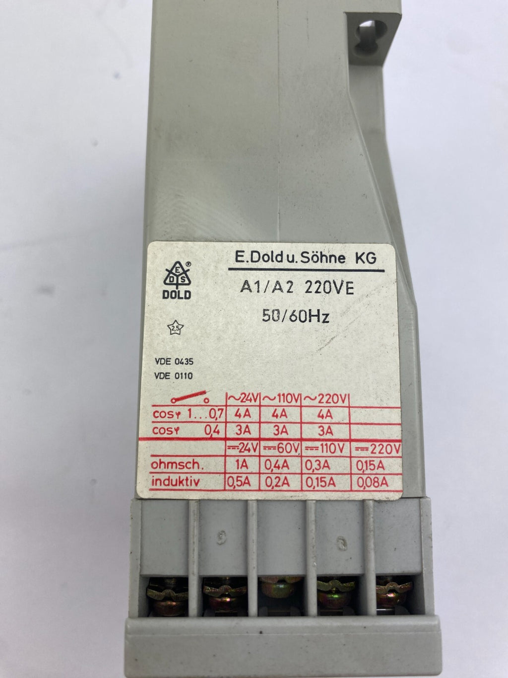 E.Dold U.SÖHNE KG AL 905.0081 A1/A2 220VE 50/60Hz