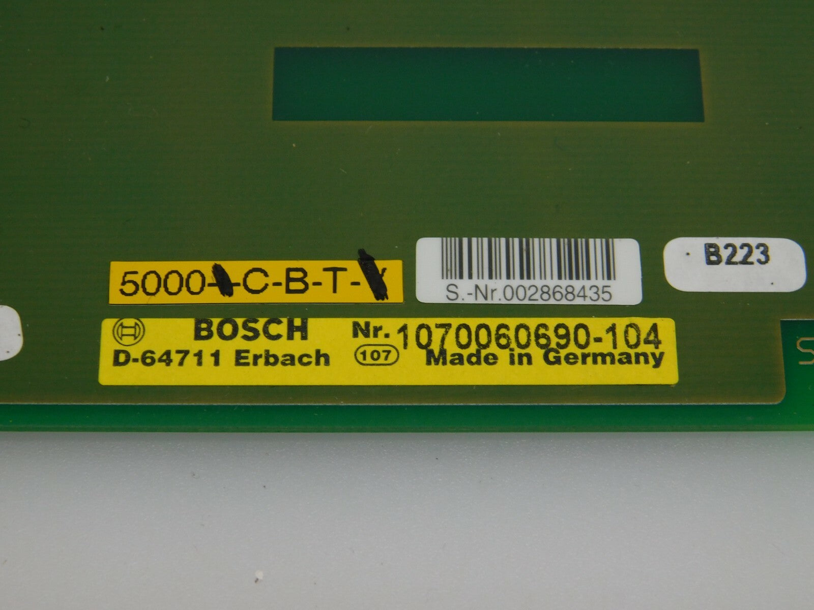 BOSCH SQ16 Current source SQ16 060691-101 7 1070060690-104