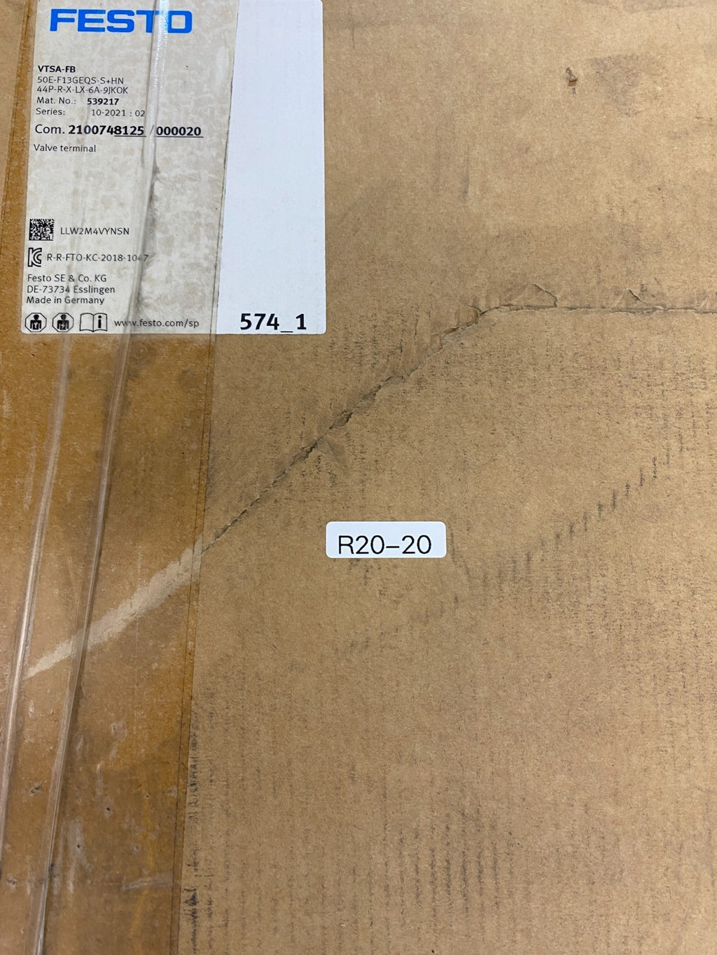 FESTO  Valve terminal  50E-F13GEQS-S+HN 44P-R-X-LX-6A-9JKOK
