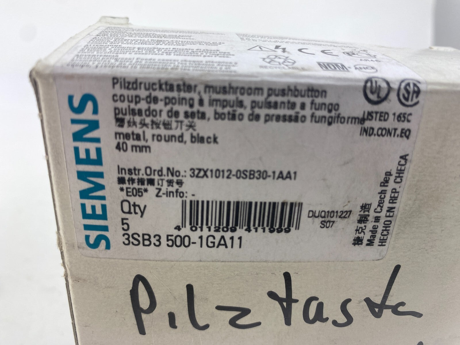 SIEMENS 3SB3500-1GA11