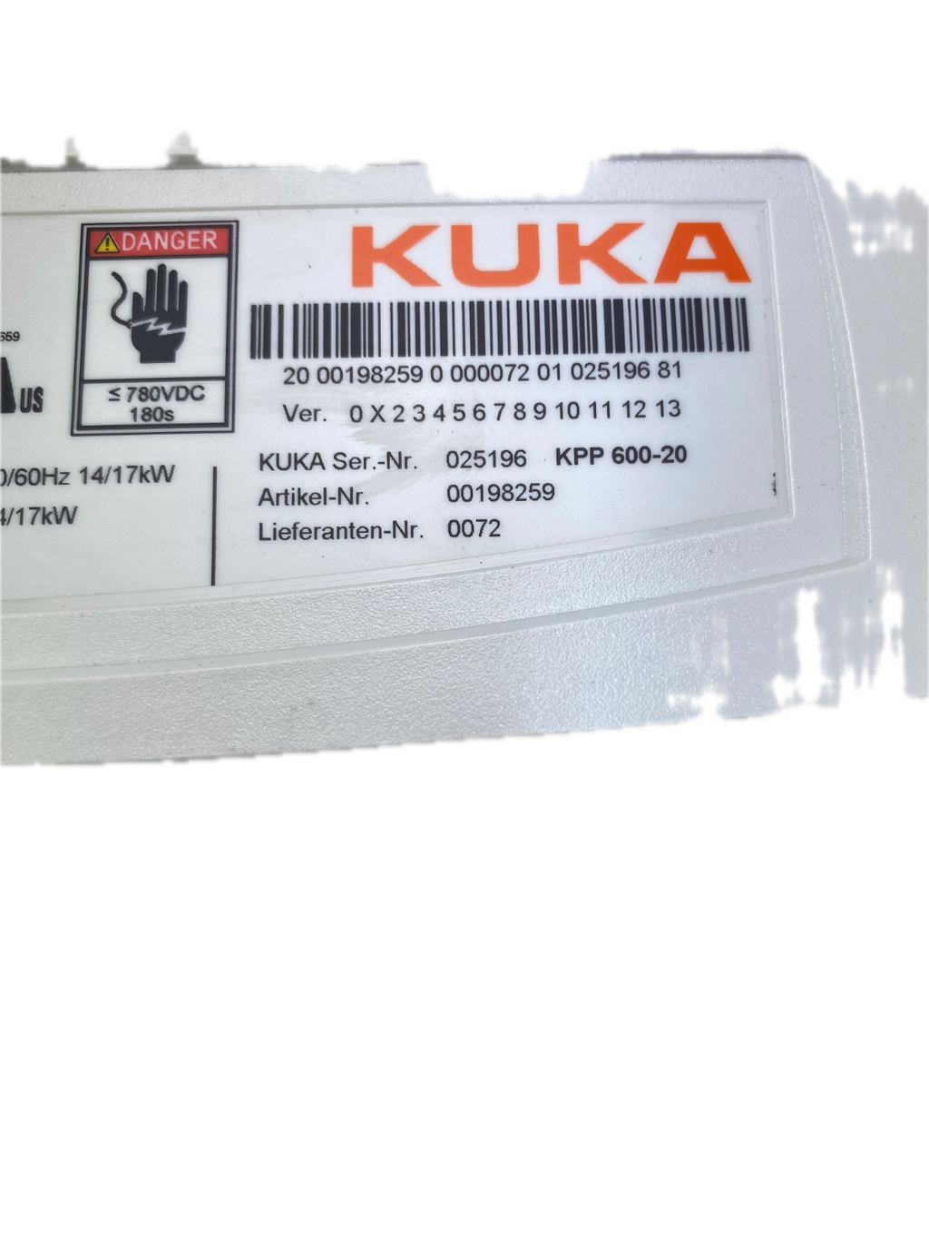 KUKA  KPP 600-20  ECMAP0D3004BE531. 00198259