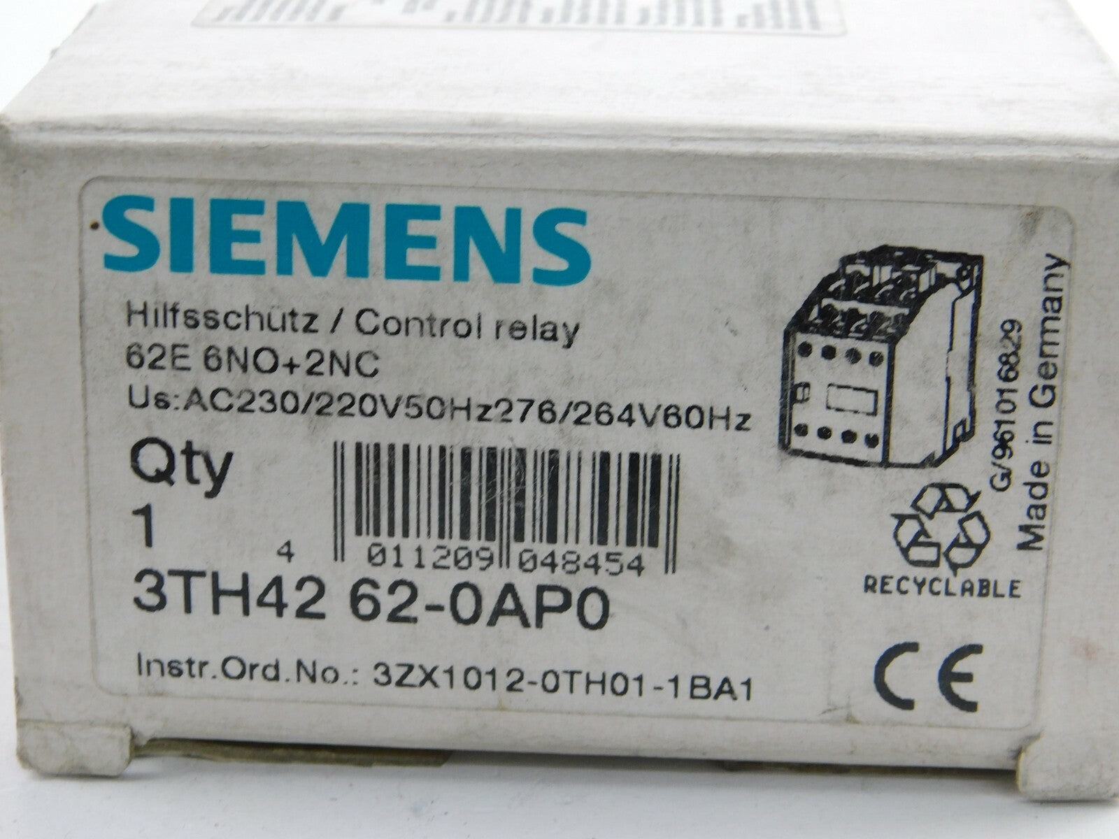 Siemens Schütz 3TH42 62-0AB0 230V 50 Hz