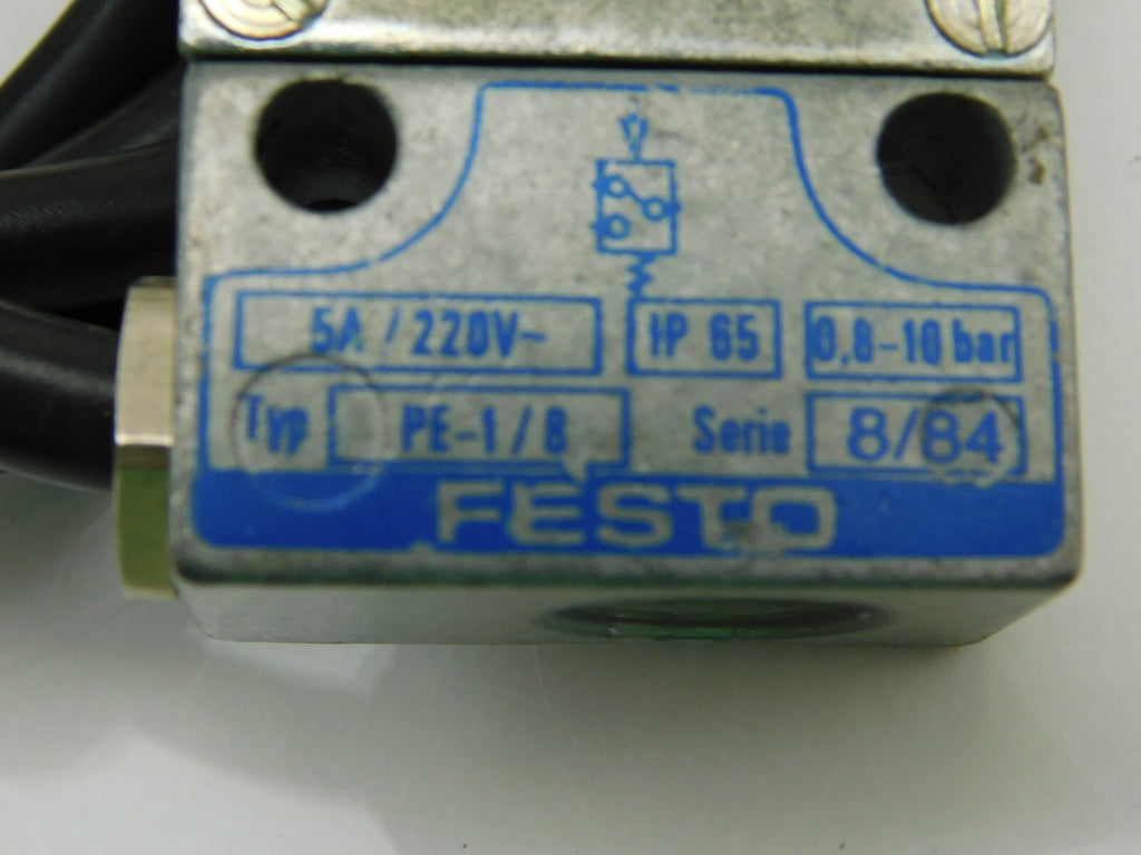 FESTO PE-1/8 5A/220V~ 0,8-10 Bar
