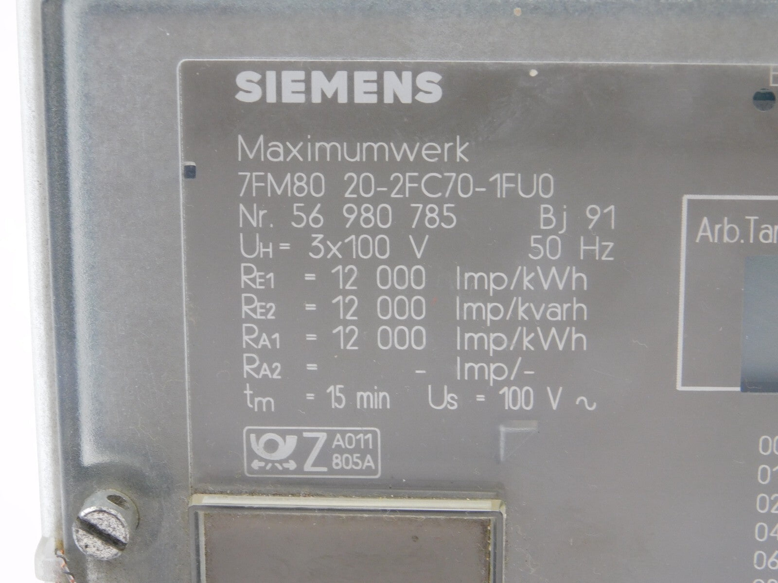 SIEMENS Maximumwerk 7FM80 20-2FC70-1FU0  CONVERTER