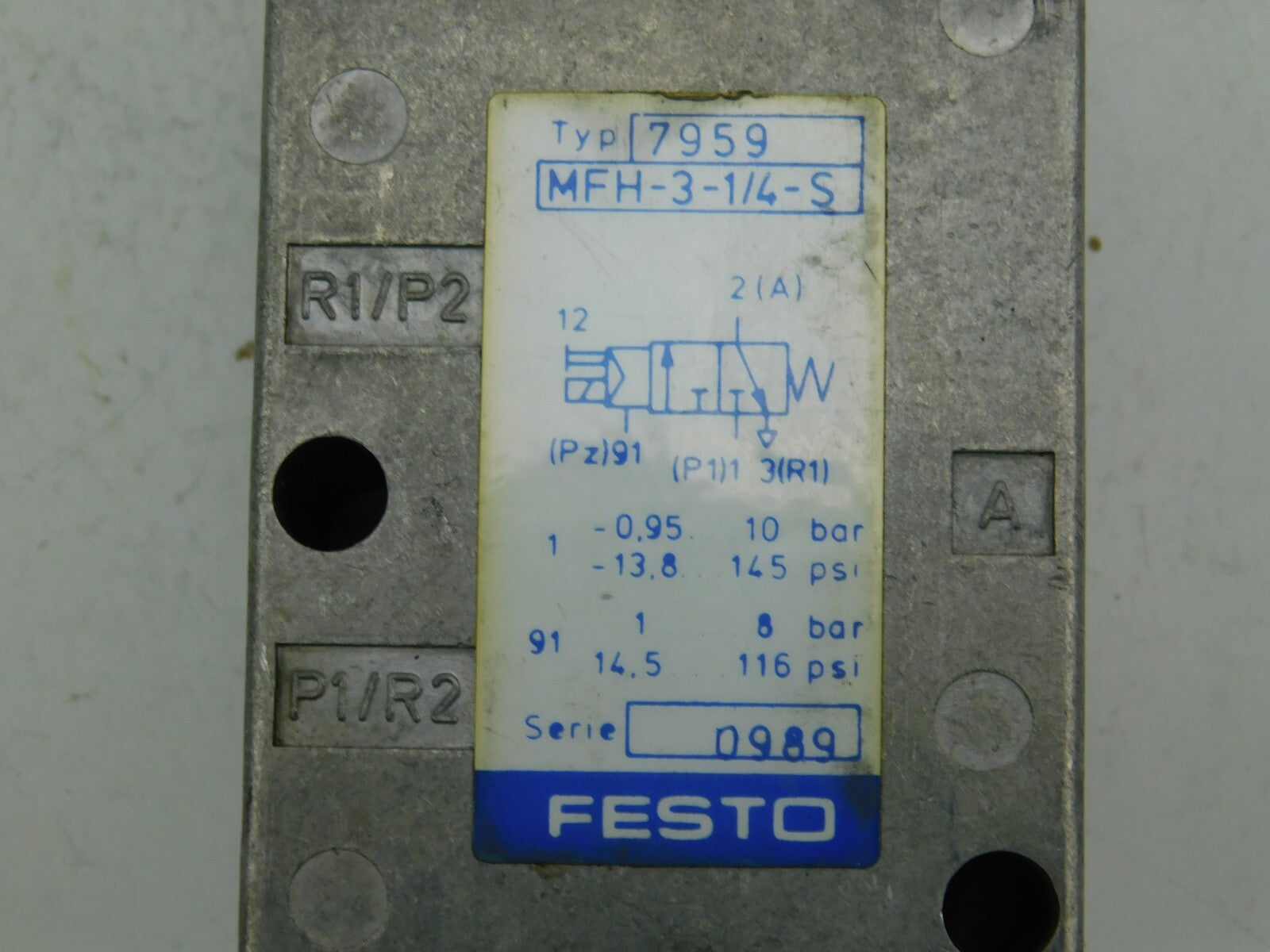 FESTO 7959 MFH-3-1/4-S