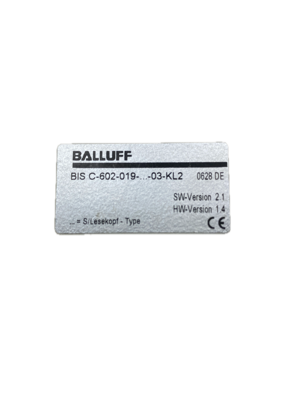 BALLUFF BIS C-602-019 -...- 03-KL2 SW-Version 2.1 HW-Version 1.4 BIS C-650 HW-1