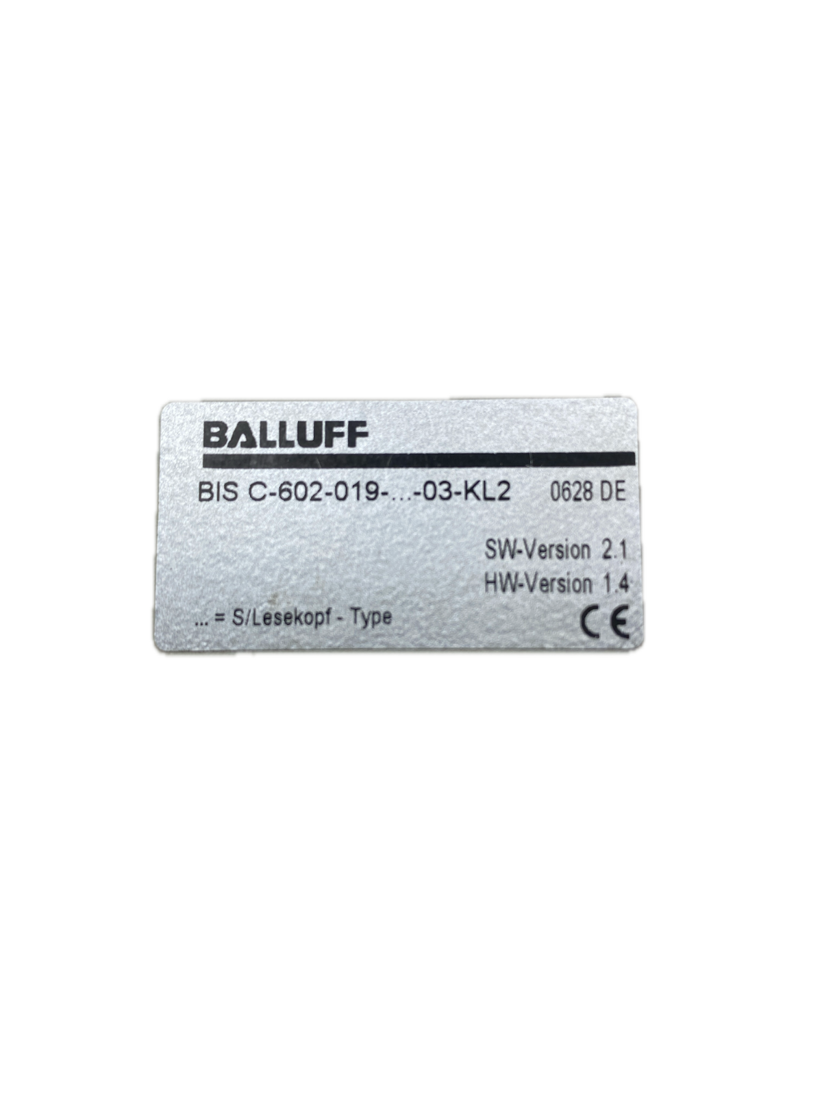 BALLUFF BIS C-602-019 -...- 03-KL2 SW-Version 2.1 HW-Version 1.4 BIS C-650 HW-1