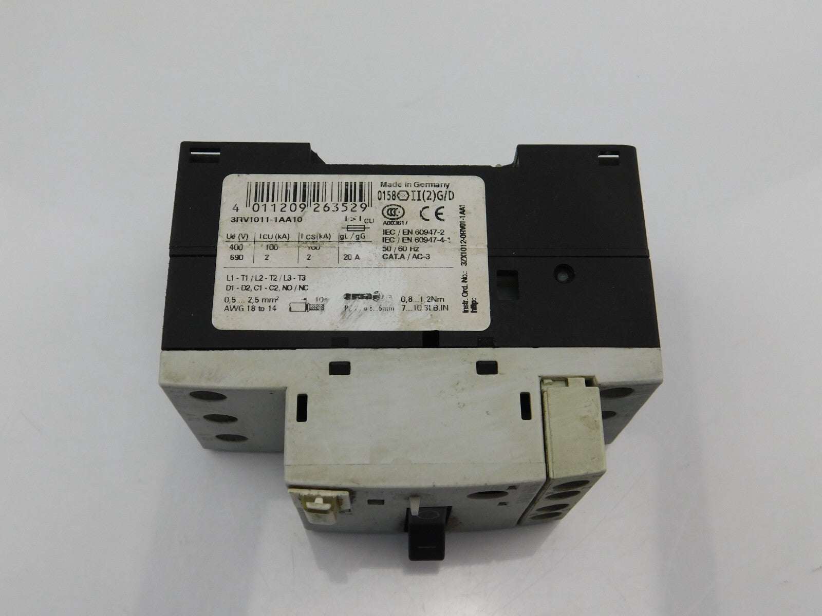 SIEMENS Leistungsschalter SIRIUS 3RV1011-1AA10