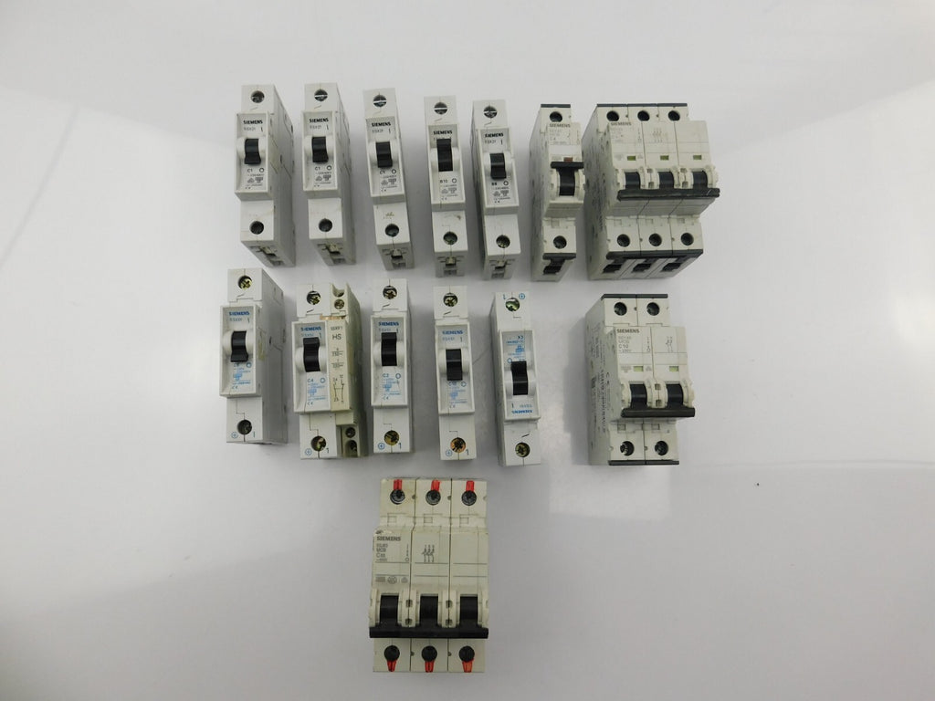 SIEMENS 5SJ63 MCB C63+ 5SX21 C1+ 5SY45 MCB C10 ...... zusammen