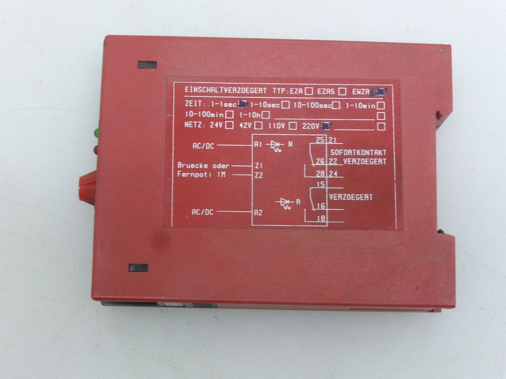 ACS Relais TYP EWZA Zeit .1-1 sec.  220V   ** 2 Stück **