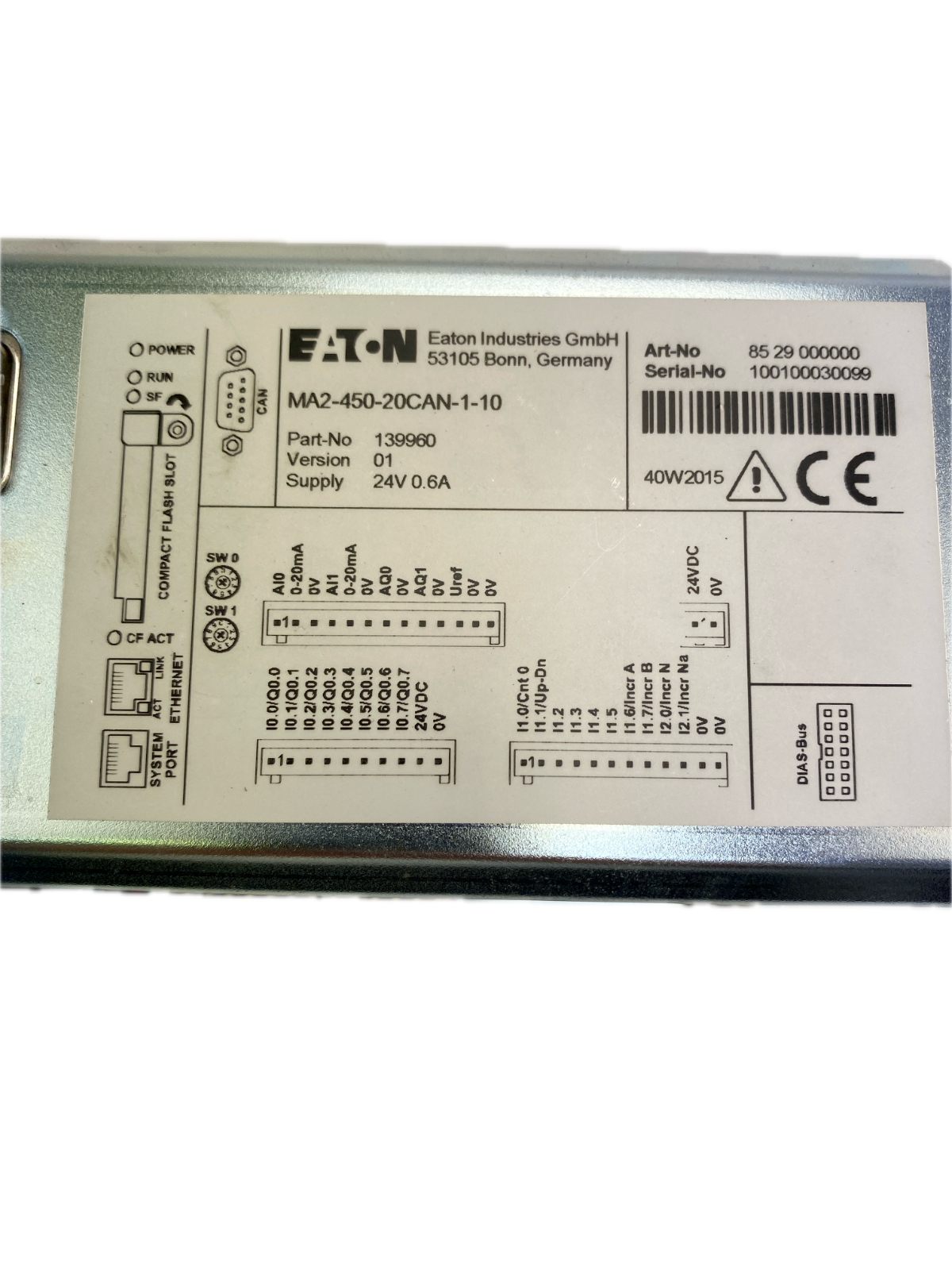 Eaton MA2-450-20CAN-1-10 139960