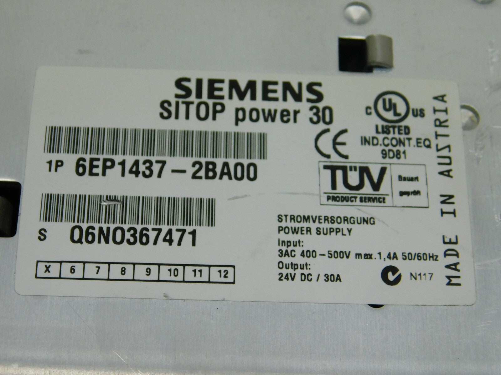 Siemens Sitop Power 30 6EP1437-2BA200