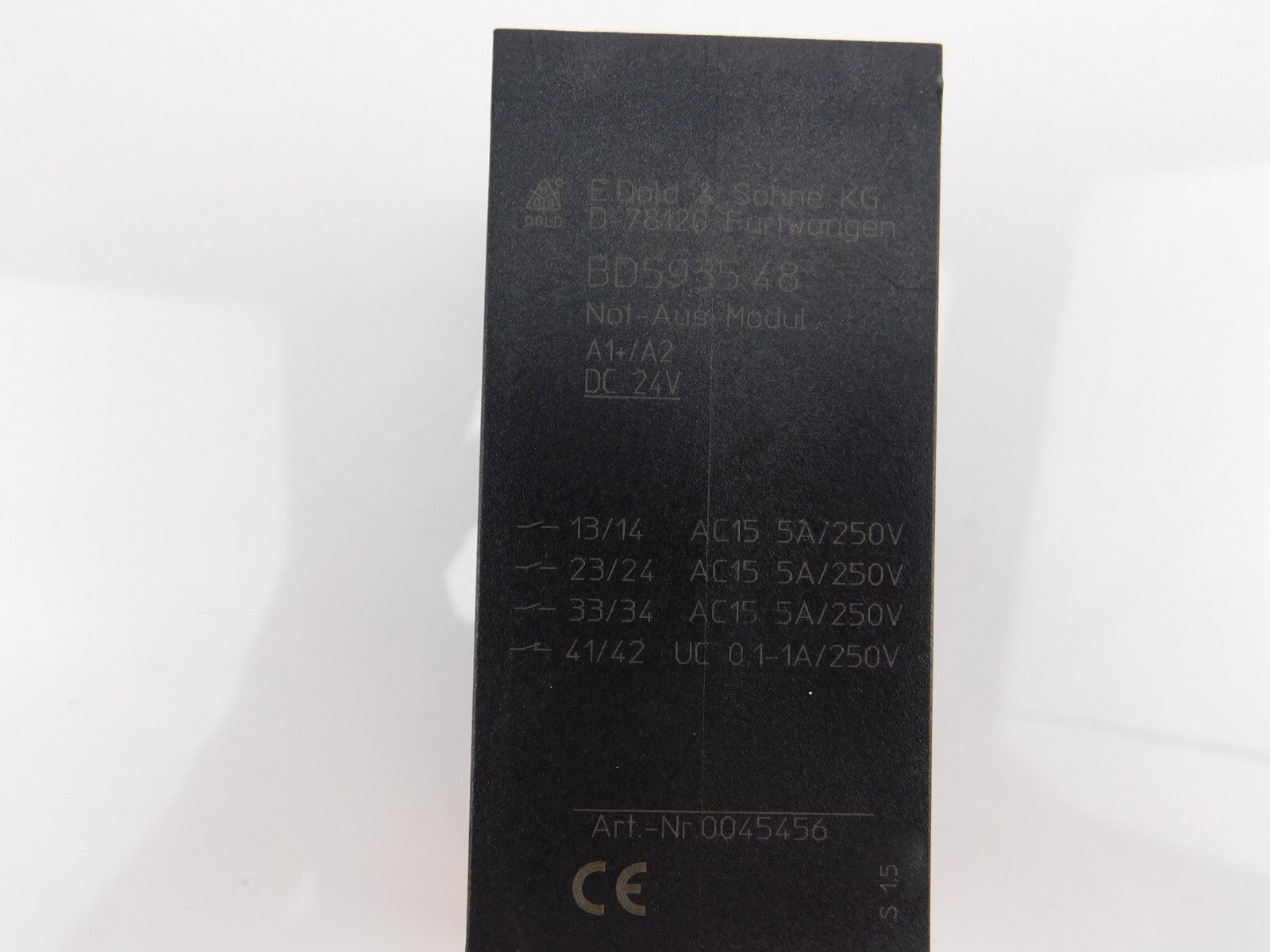 EDold & Sohne BD5935 48 Not-Aus-Modul A1+/A2 DC 24V 
