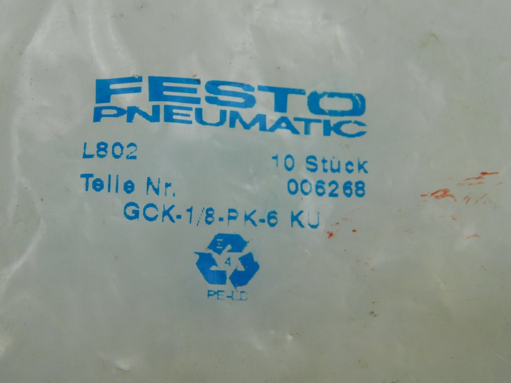 Festo Pneumatik GCK-1/8-Pk-6 KU