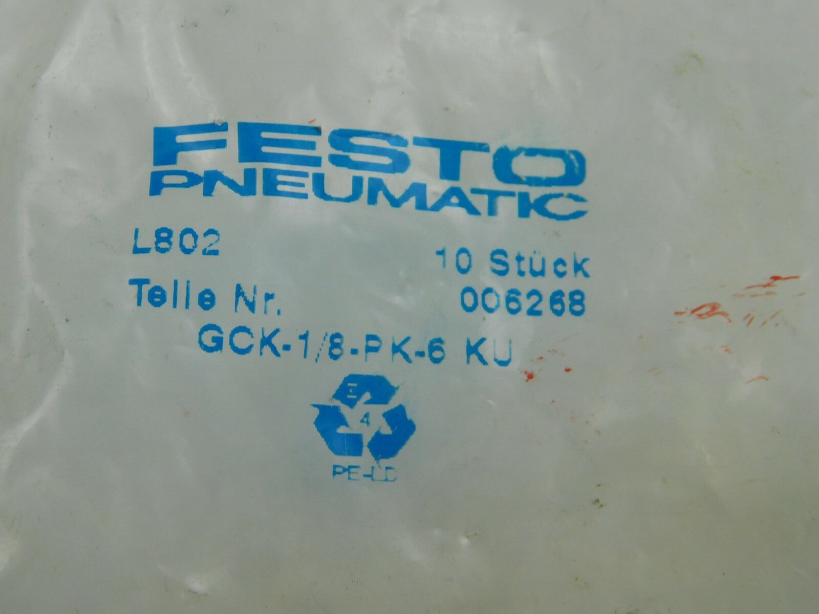 Festo Pneumatik GCK-1/8-Pk-6 KU