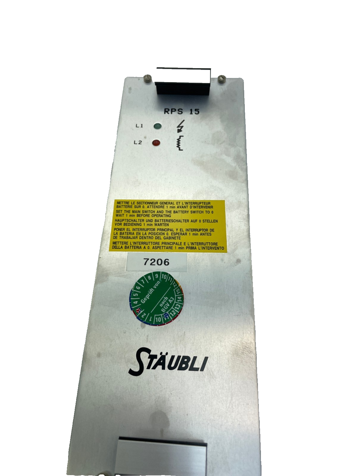 Stäubli RPS 15 Netzteilkarte D12139501A