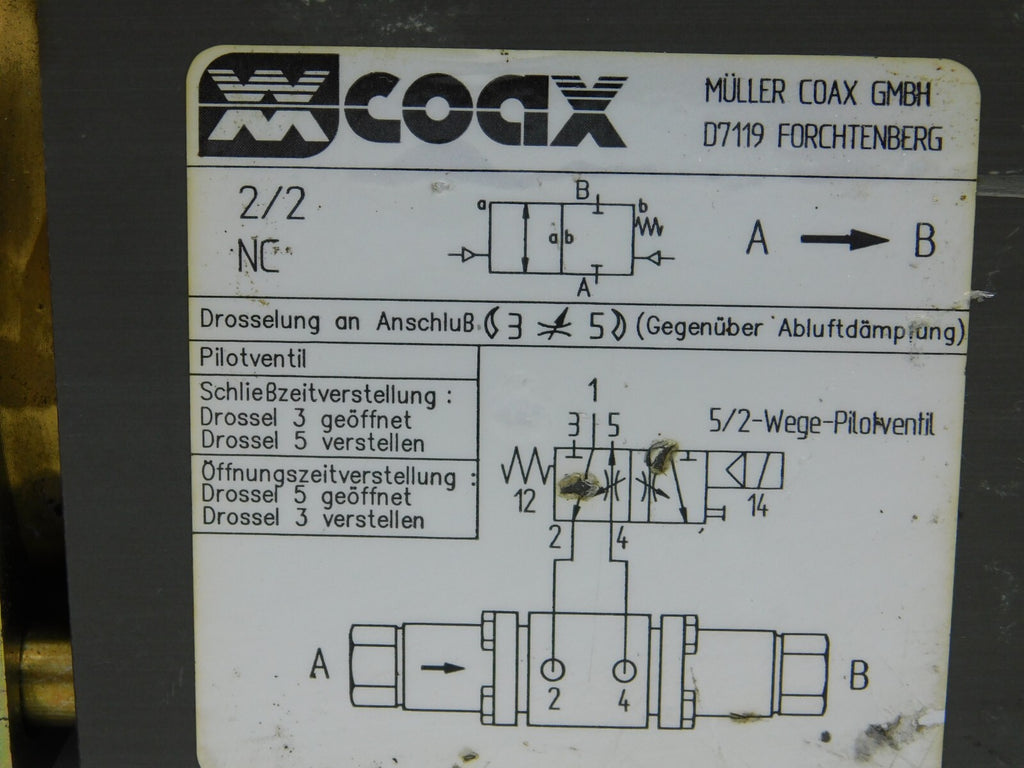 XX COAX Müller 5-VSV-M 50 NC 52 50C220/0BD 24L 112917