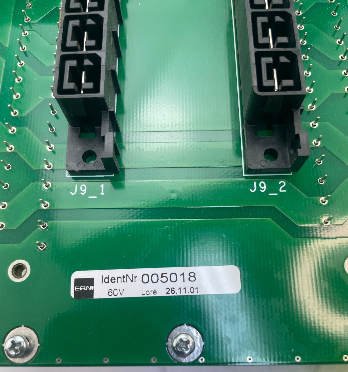 Stäubli Backplane / Baugruppenträger D 121 412-00A (IdentNr 005018)
