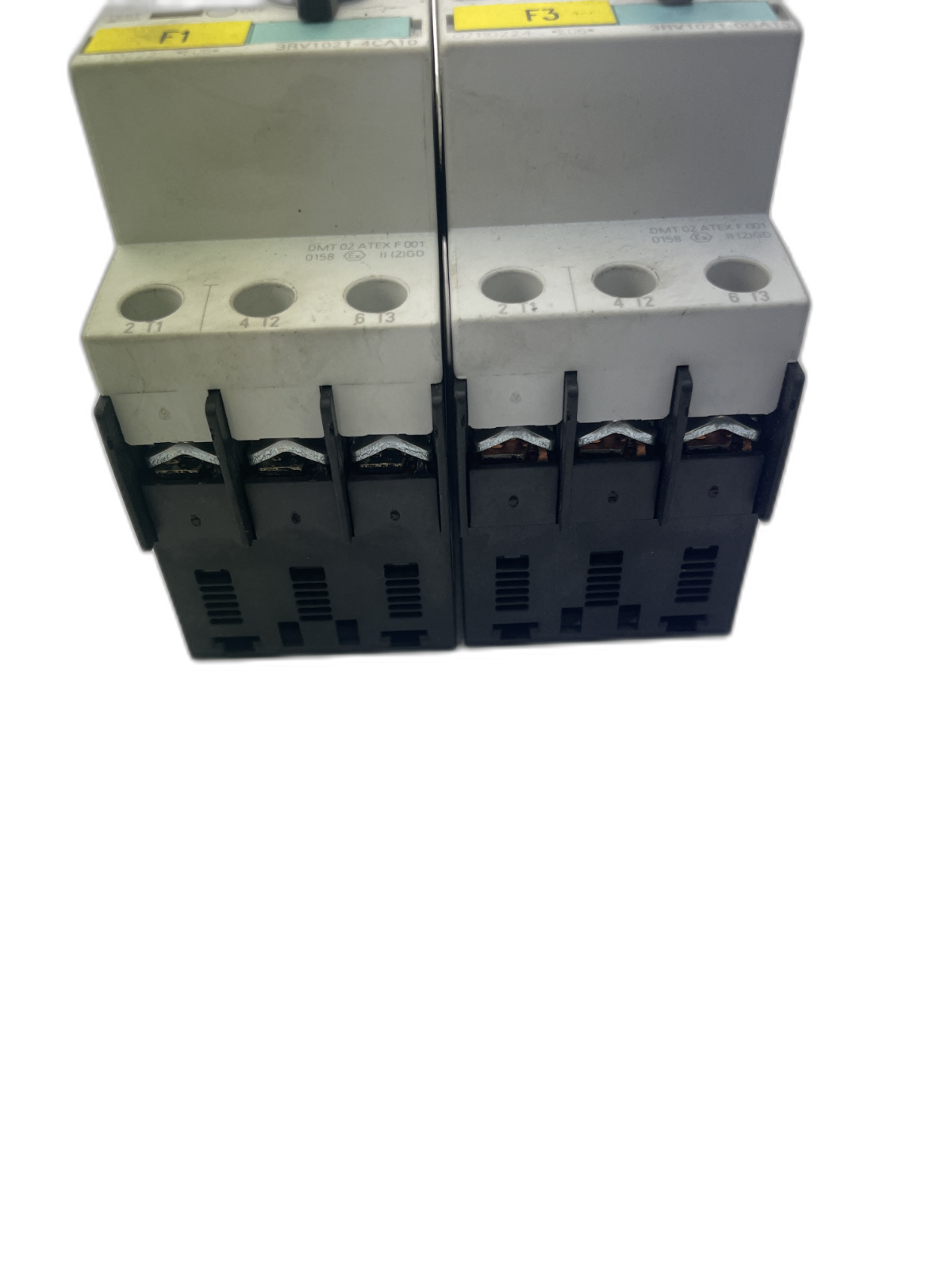 Siemens Sirius 3RV1021-4CA10 (F1) und 3RV1021-0GA15 (F3)