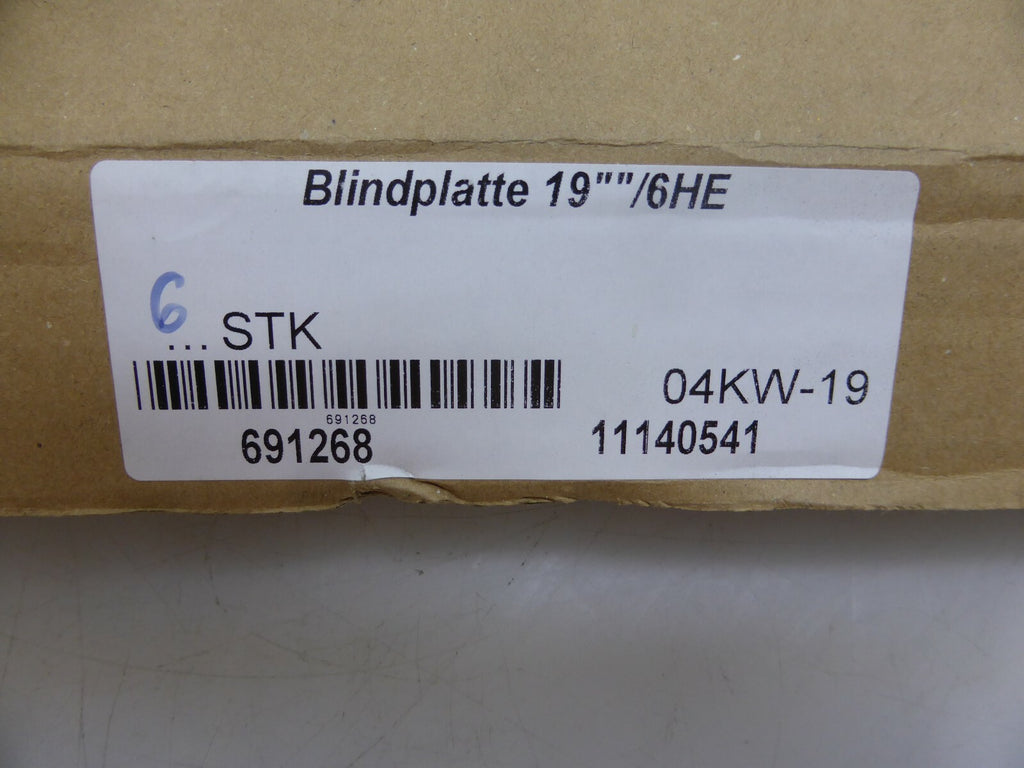 EFB Elektronik Blindplatte 19" 691268  ** 6 Stück **