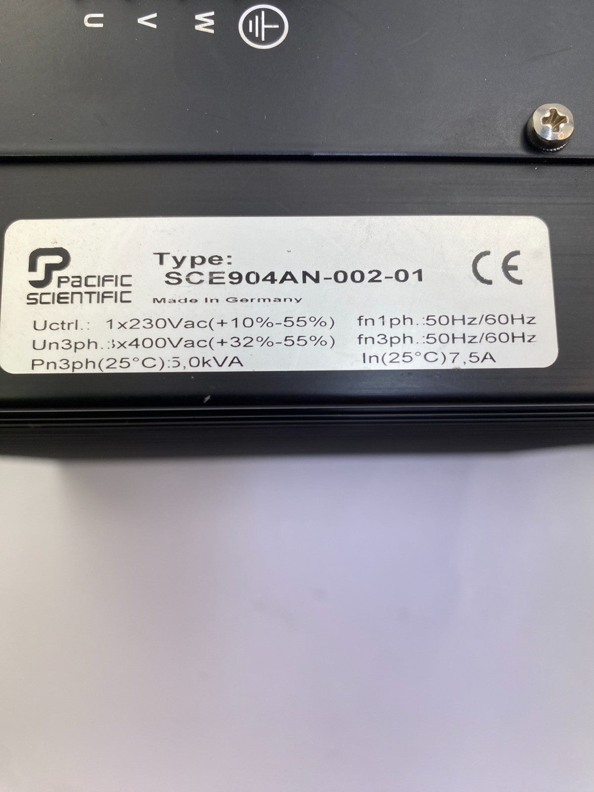 Pacific Scientific SCE904AN-002-01  7.5A