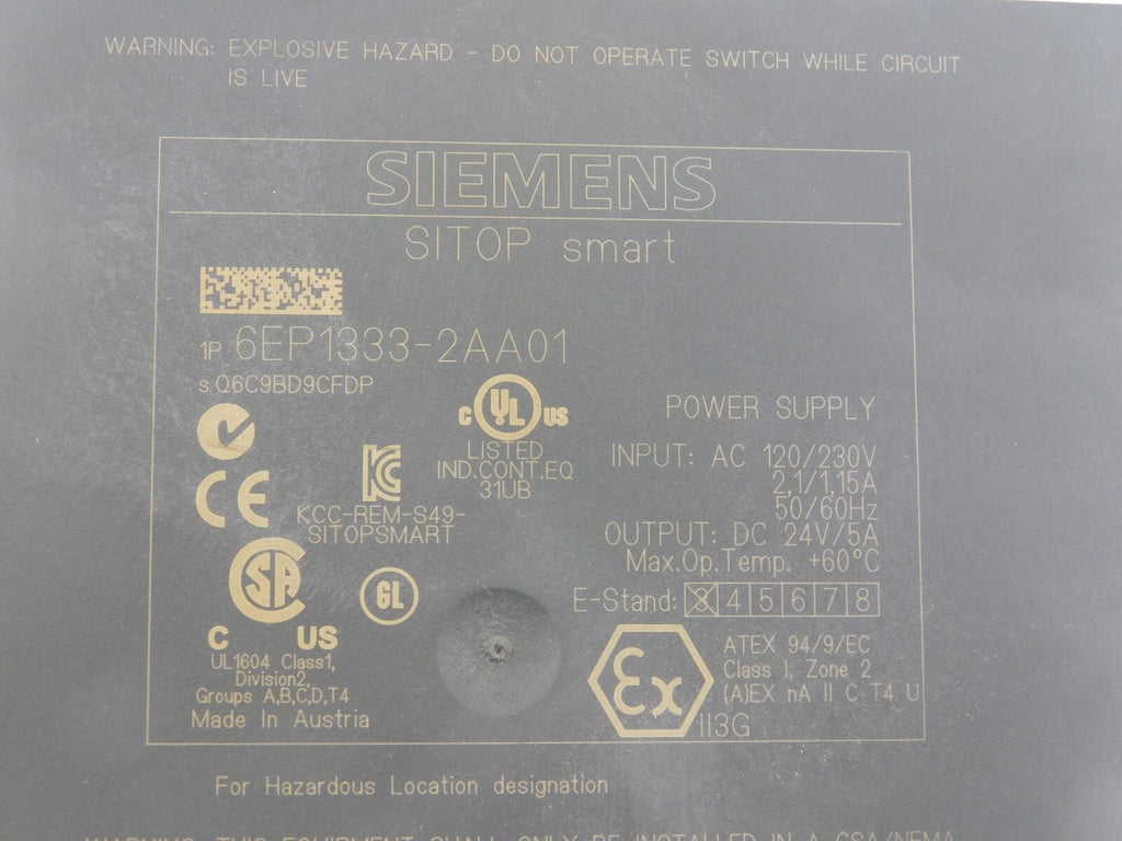 SIEMENS SITOP 6EP1333-2AA01