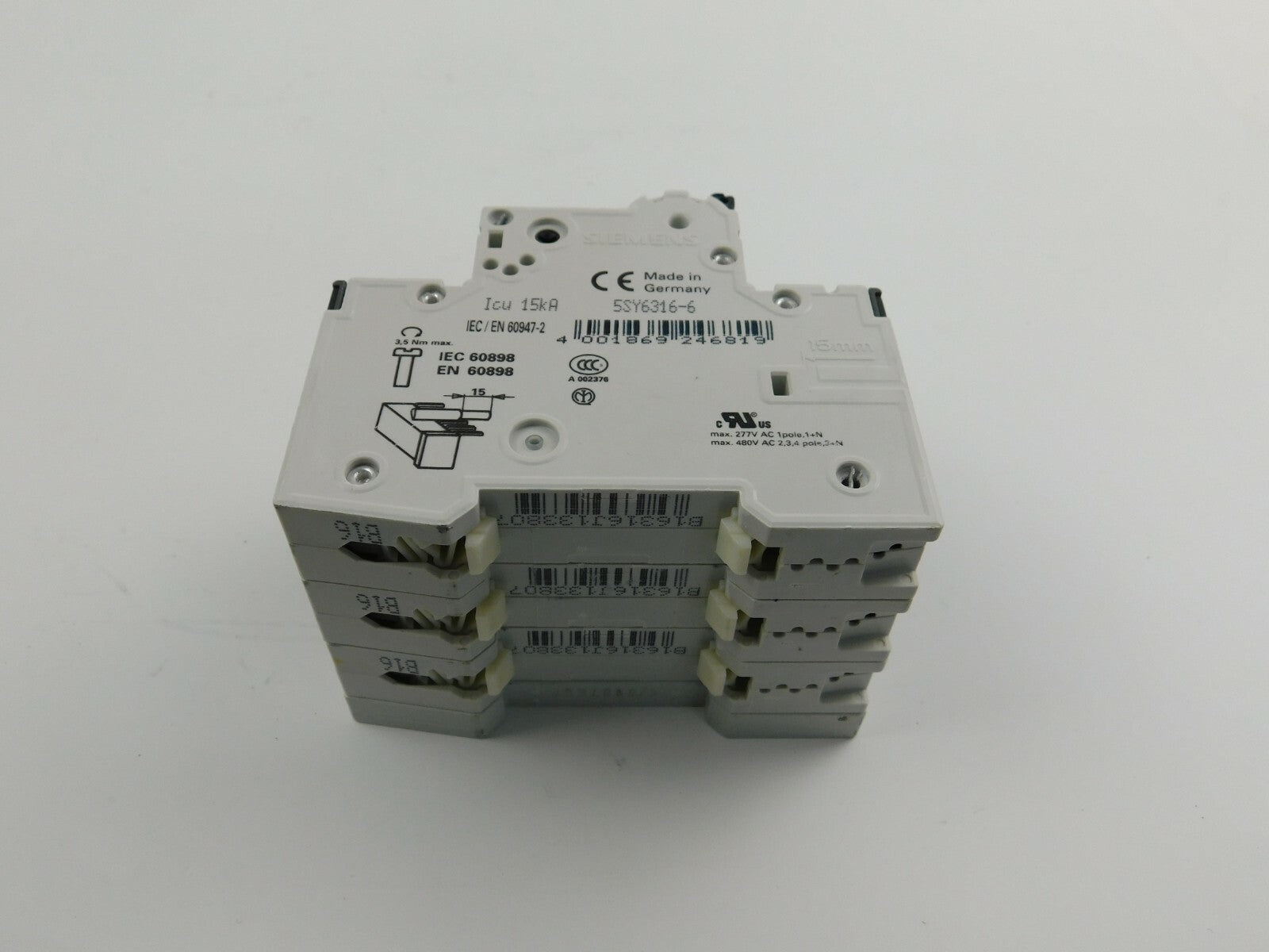 Siemens  Leitungsschutz 5SY63 MCB B16 400 V ** 2 Stück **