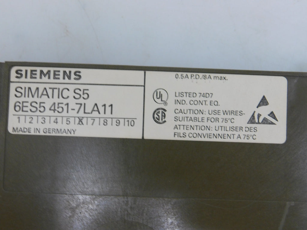 SIEMENS SIMATIC S5 6ES5 451-7LA11