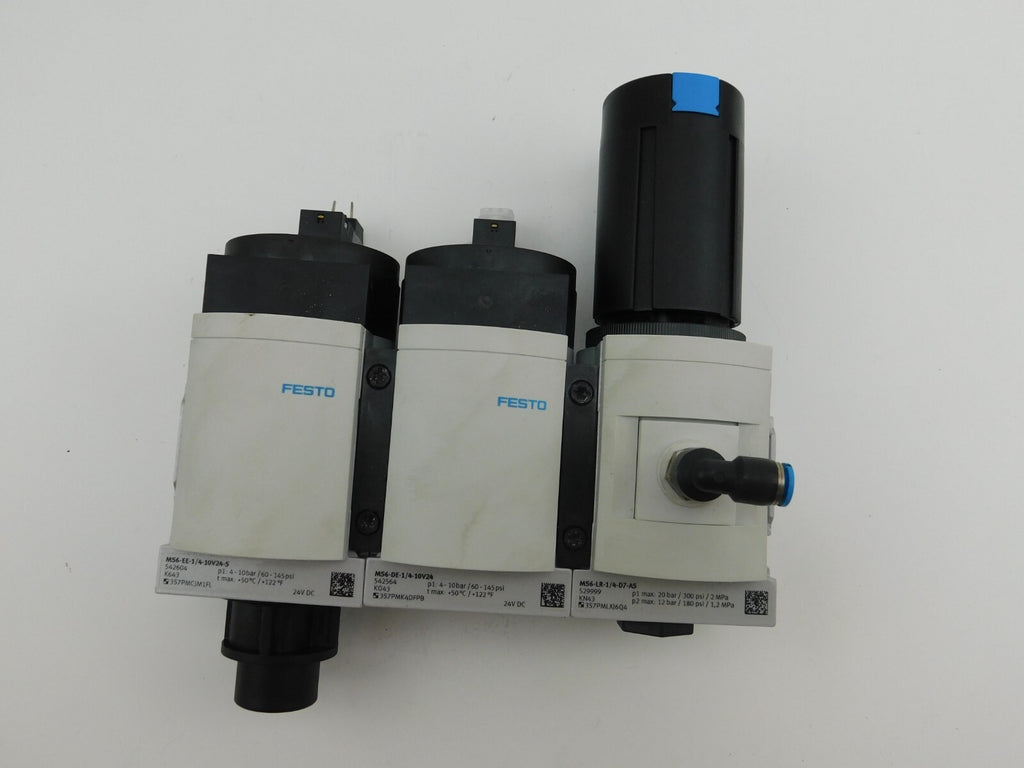 FESTO MS6-EE-1/410V24-5/ MS6-DE-1/4-10V24 / MS6-LR-1/4-D7-AS