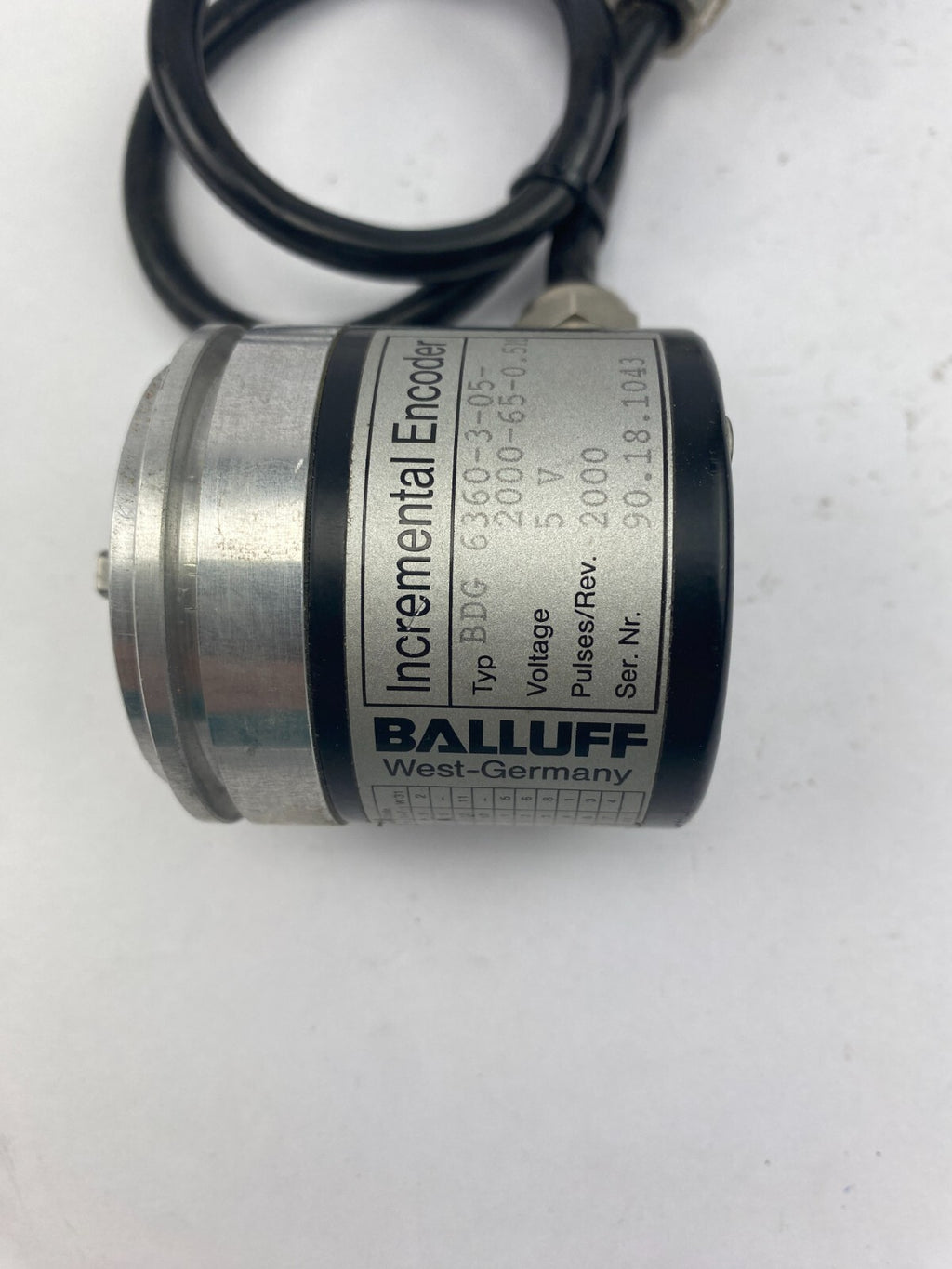 BALLUFF Incremental Encoder BGD 6360-3-05-2000-65-0.5M