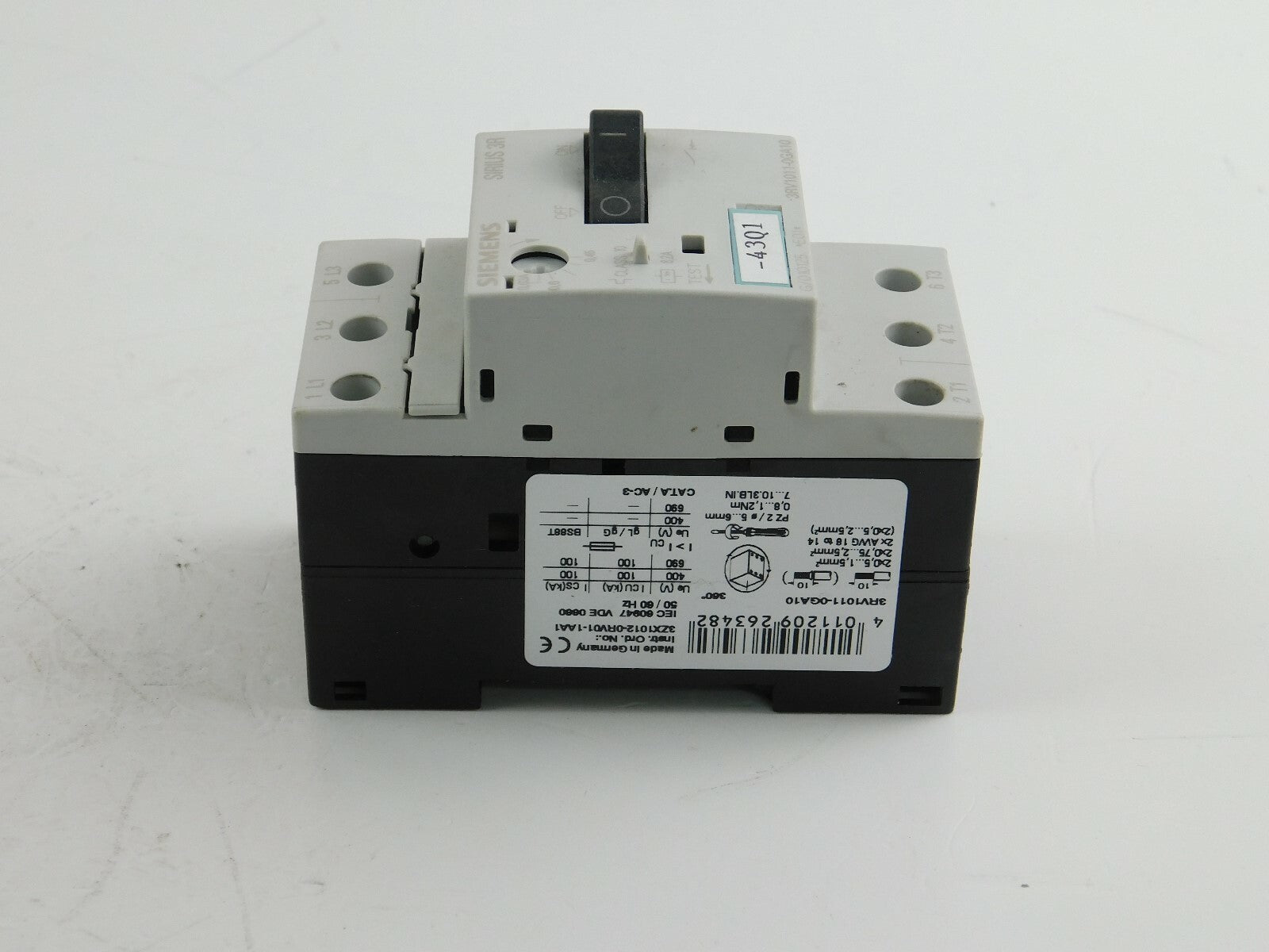 Siemens Sirius  3RV1011-0GA10   ** 2 Stück **