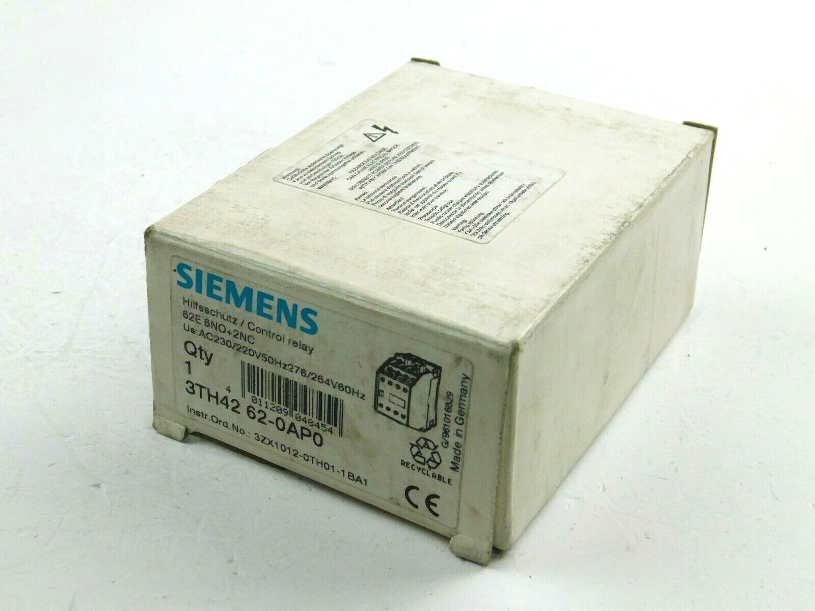 Siemens Schütz 3TH42 62-0AB0 230V 50 Hz