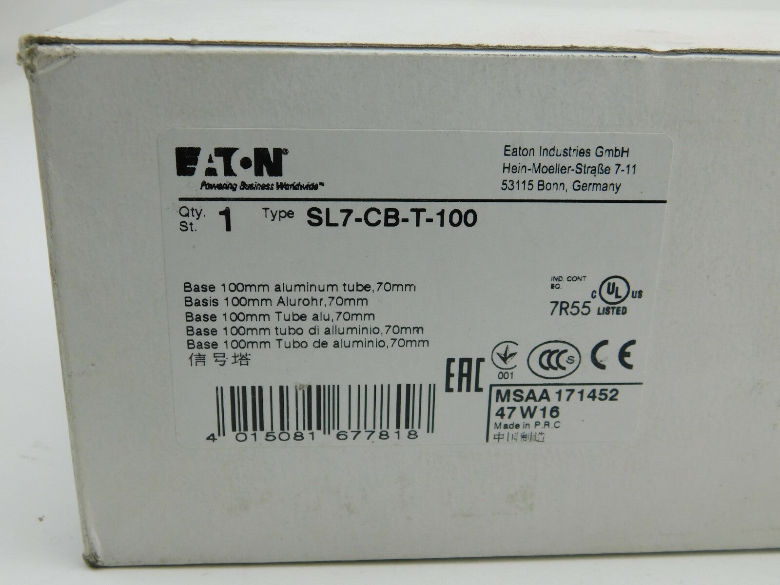 EATON Basismodul   SL7-CB-T-100 171452 