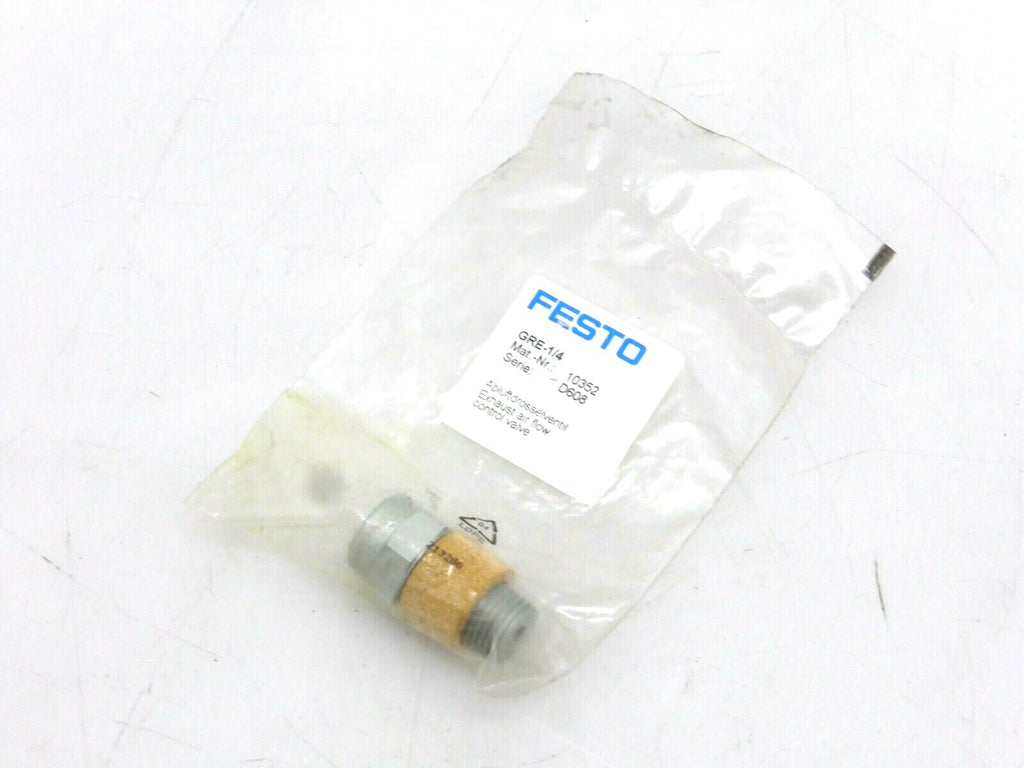 FESTO Abluftdrosselventil, GRE-1/4, Mat.-Nr.: 10352, Serie: D608