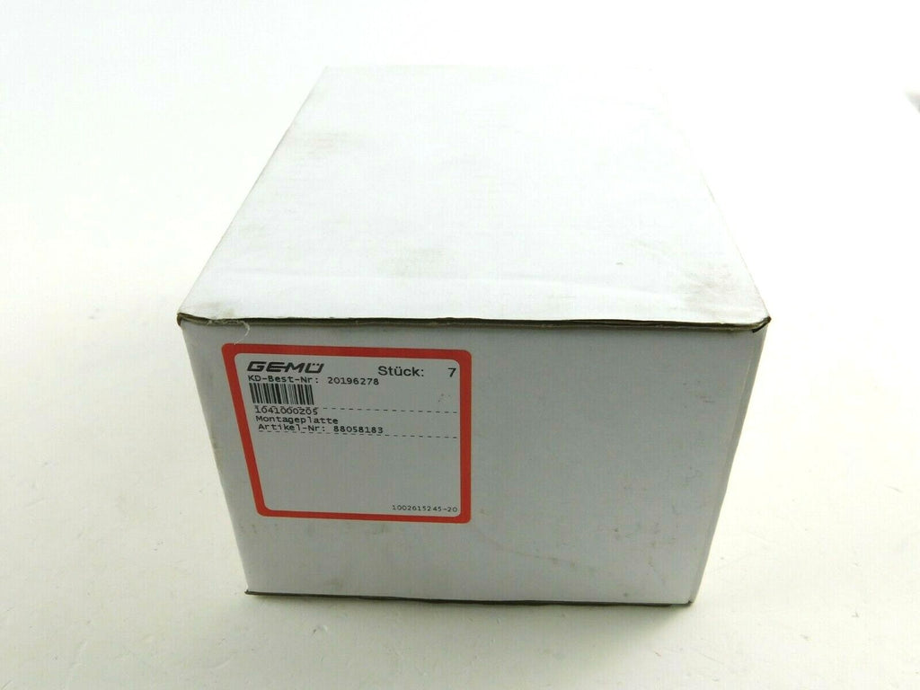 Gemü Montageplatte 88058183  1041000Z05     **  7 Stück **