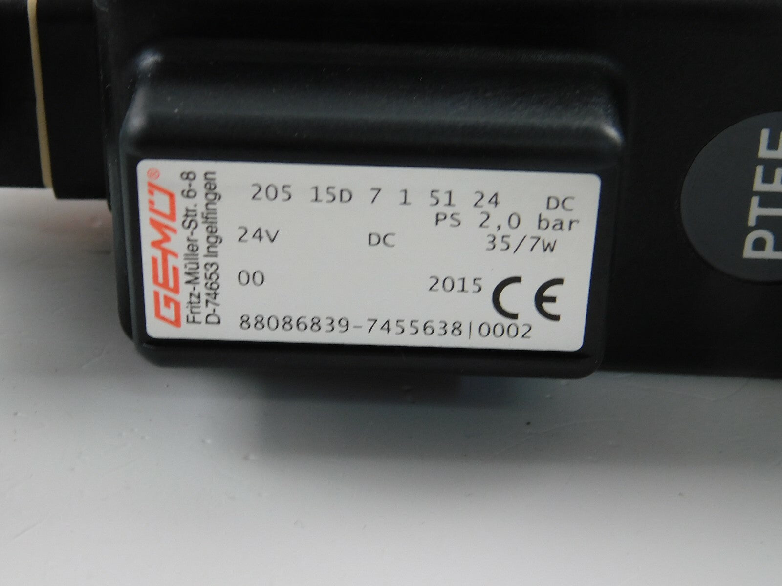 Gemü 2/2-Wege KST-Magnetventil 205 15D 7 1 51 24 DC  2bar